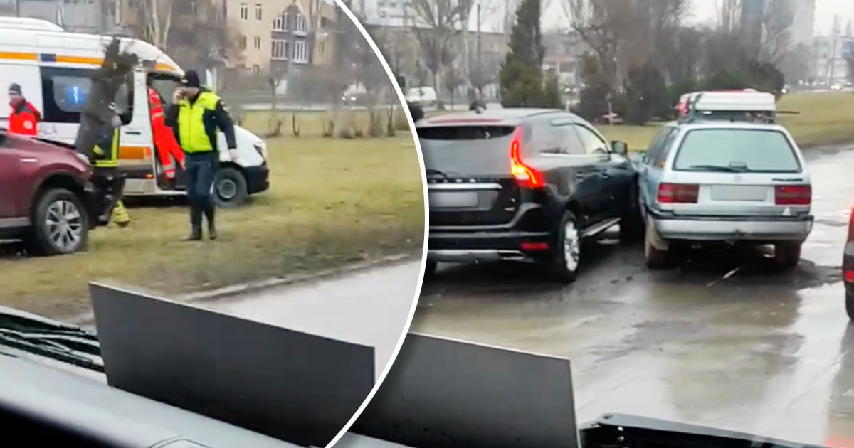 В Кишинёве у водителя случился сердечный приступ, когда он был за рулём. Коллаж: Point.md
