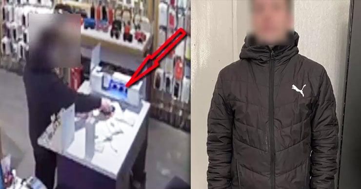 Полиция задержала жителя столицы, укравшего из магазина телефон. Фото: Point.md.