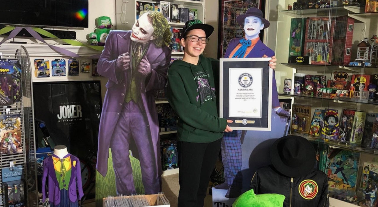O americancă a intrat în Cartea Recordurilor Guinness pentru colecția sa de obiecte cu Joker.