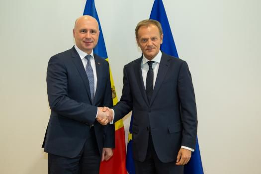 Filip a spus că Republica Moldova rămâne ferm determinată pentru implementarea Acordului de Asociere RM-UE. Foto:gov.md