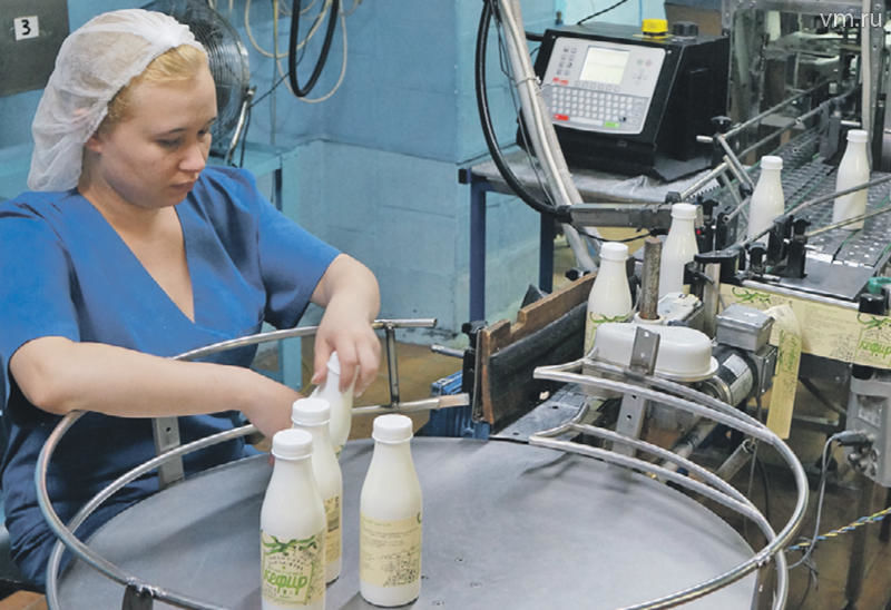 Производство молочных продуктов увеличилось почти на 6%.