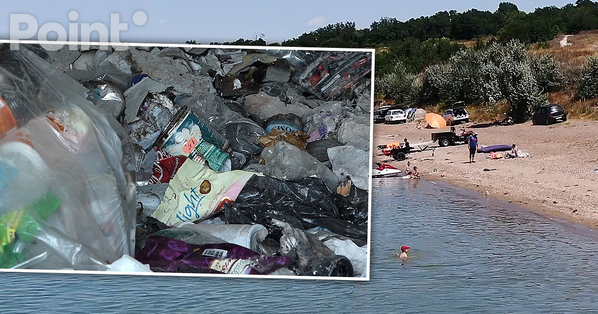 Туристы недовольны состоянием пляжа Костештского водохранилища.