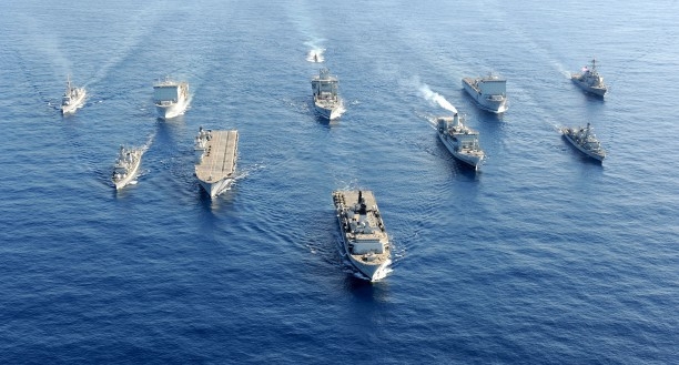 Flota bulgara participa cu fregata Drazki, care actioneaza alaturi de trei nave romanesti si de distrugatorul american USS Truxtun.