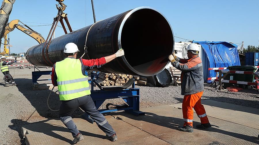 Газопровод «Северный поток – 2» строится от России до Германии по дну Балтийского моря. 