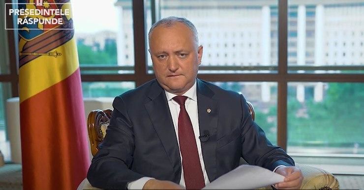 Президент Республики Молдова Игорь Додон. 