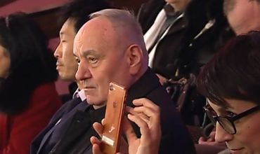 După o lungă pauză, ex-preşedintele Timofti a apărut în public. Foto: Captură video