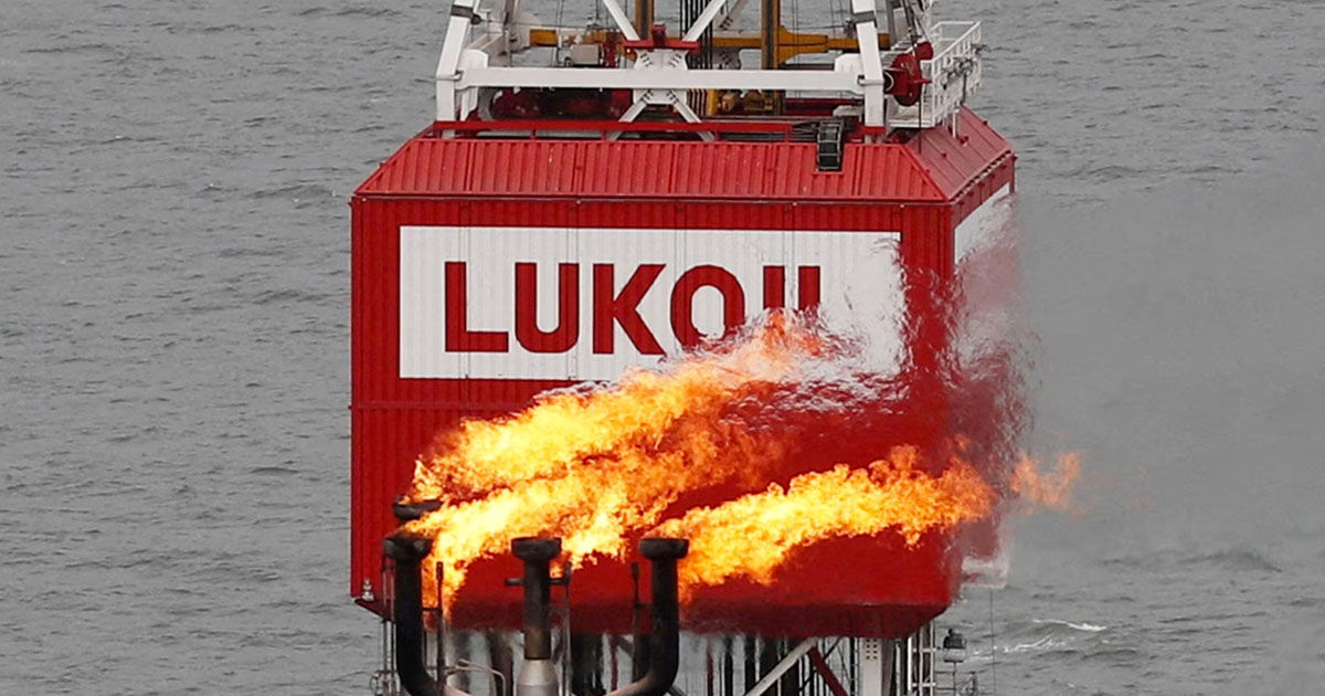 Dronele SBU au lovit o platforma Lukoil din Marea Caspică.