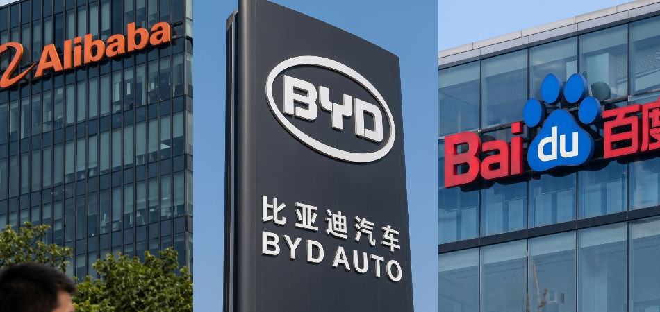 BYD, Baidu și Alibaba, pe lista neagră a Statelor Unite.