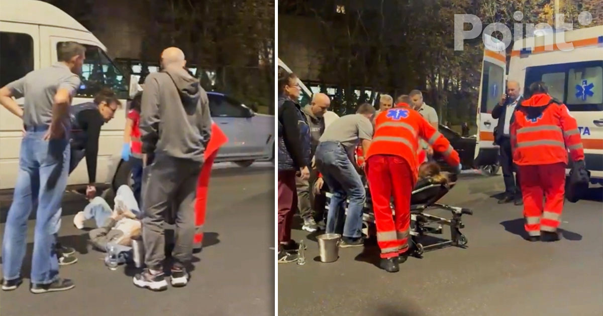 Девушку сбили на пешеходном переходе в Кишиневе.