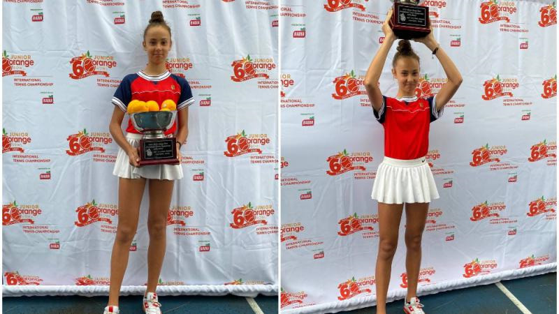 Теннисистка из Молдовы впервые победила на турнире Junior Orange Bowl.