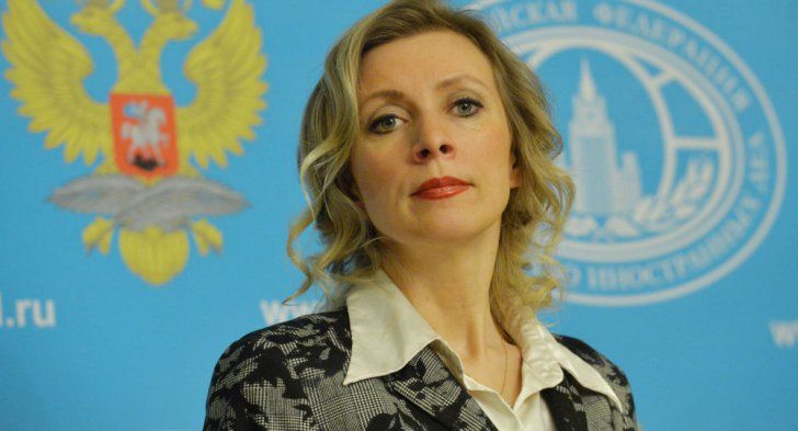 Purtătoarea de cuvânt a Ministerului rus de Externe, Maria Zaharova. 