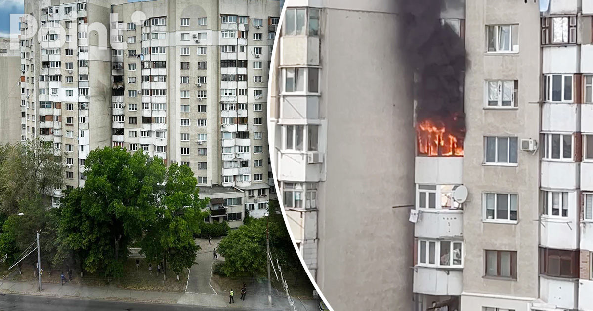 В столичном секторе Рышкановка произошел пожар в жилом доме. Коллаж: Point.md