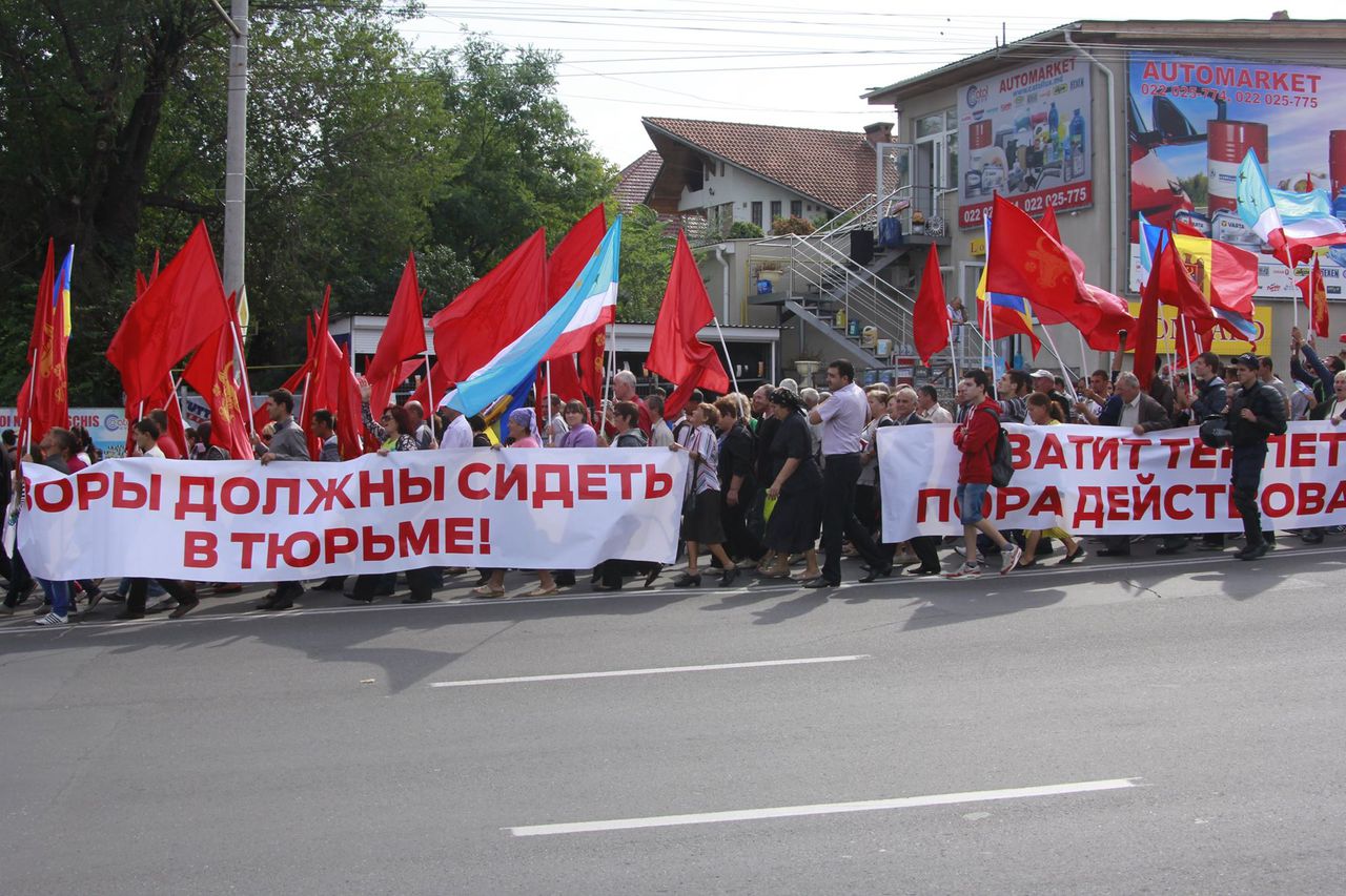 Жители Гагаузии приняли активное участие в акции протеста, организованной ПСРМ и НП.