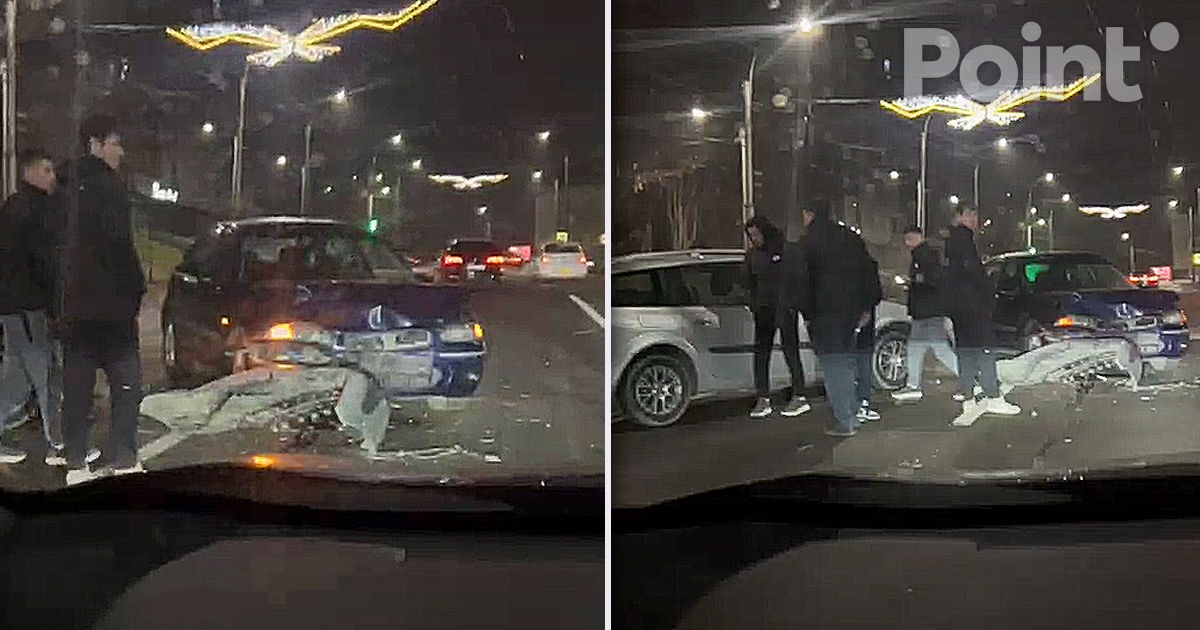 Accident în Capitală: Două automobile s-au lovit violent.