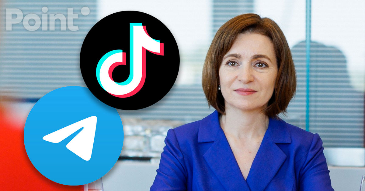 Санду о возможной блокировке TikTok и Telegram: Мне неизвестно о таких решениях.