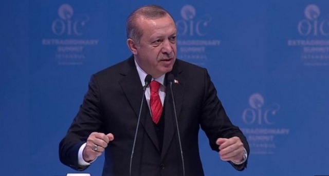 Erdogan îndeamnă la recunoaşterea Ierusalimului de Est drept capitală a Palestinei.