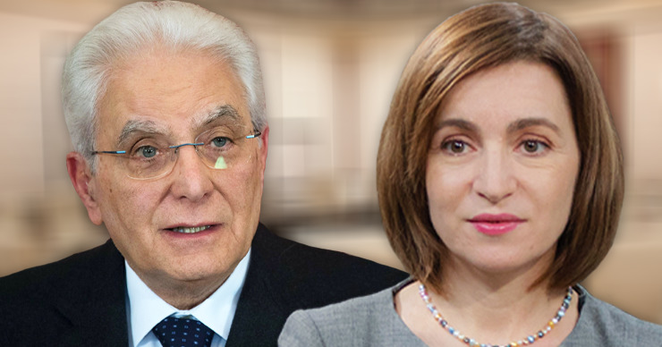 Майя Санду отправилась в Рим по приглашению итальянского коллеги Серджо Маттареллы. Коллаж: Point.md.