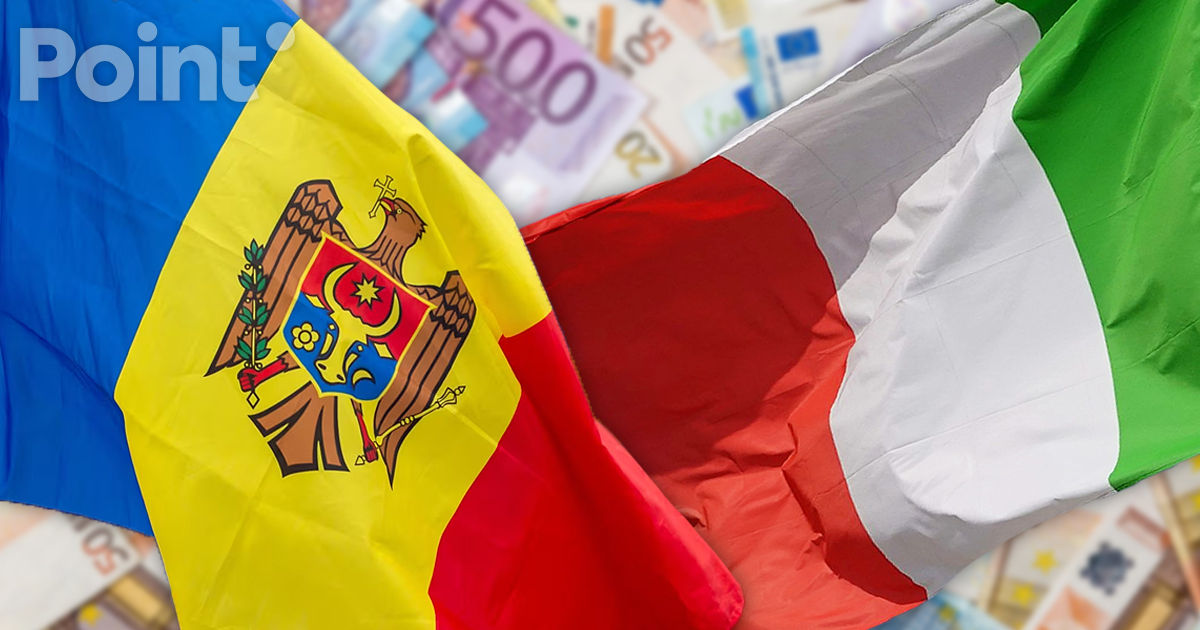 Италия обещает поддержать Молдову 40 миллионами евро.