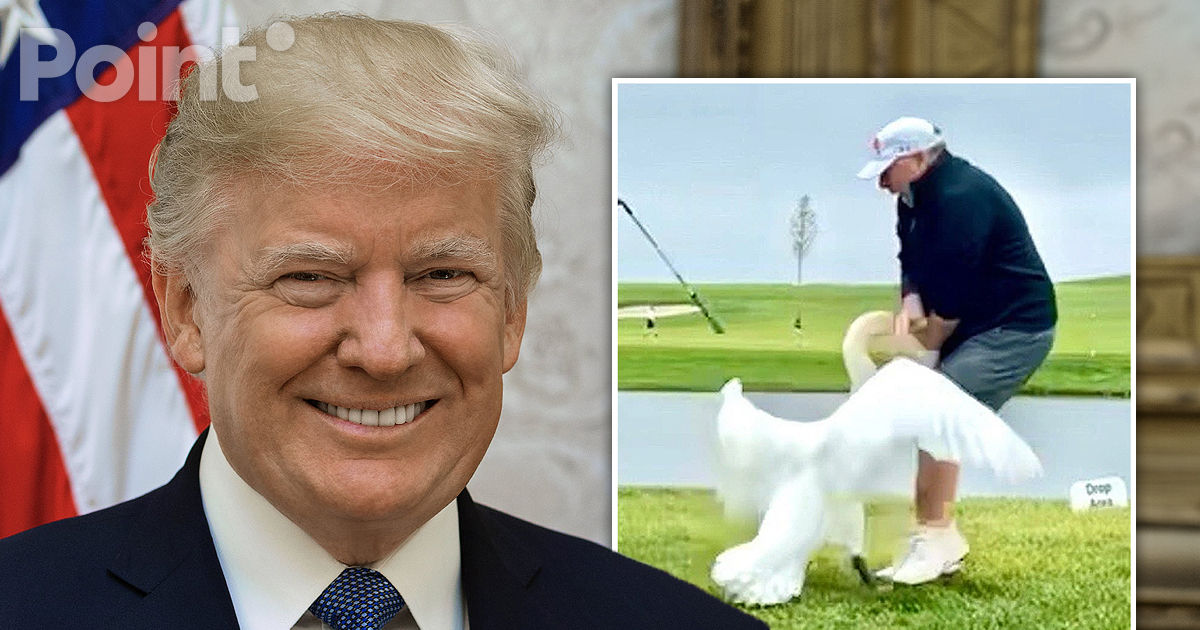 Trump a publicat o poză cu Witkoff, mușcat de o lebădă.