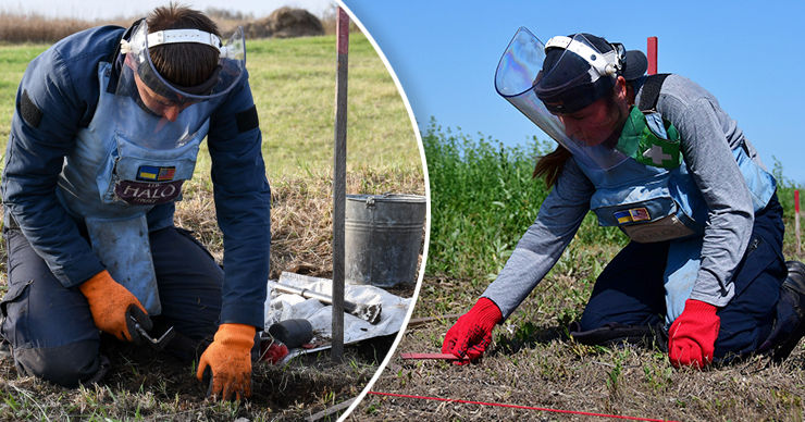 США выделили $4 миллиона на разминирование в Украине. Коллаж: Point.md