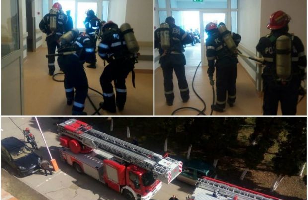 Un spital a luat foc, după ce asistentele au aprins o lumânare pentru un pacient.