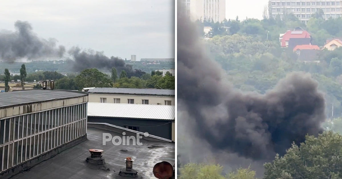 В заброшенном здании в Кишиневе потушили пожар: горели автомобильные шины.
