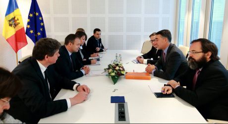 Andrian Candu s-a întâlnit la Bruxelles cu Petras Auštrevičius. Foto: parlament.md