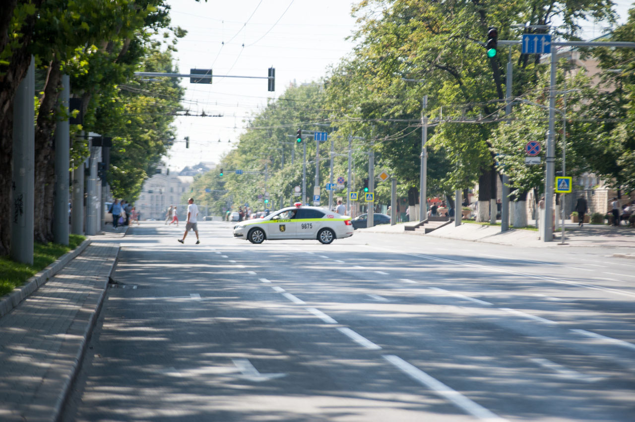 Trafic restricționat în centrul Chișinăului pe 7 iulie.