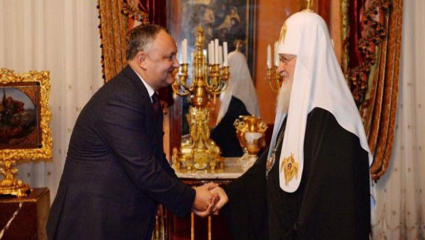 Patriarhul Rusiei, Kirill l-a felicitat pe președintele nou-ales al Republicii Moldova, Igor Dodon. Foto: InfoPrut