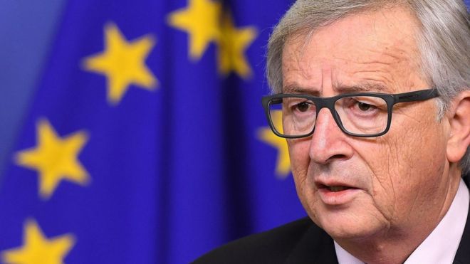 Jean-Claude Juncker a afirmat că toate ţările Uniunii Europene trebuie să adere la zona euro.  Foto: bbc.com