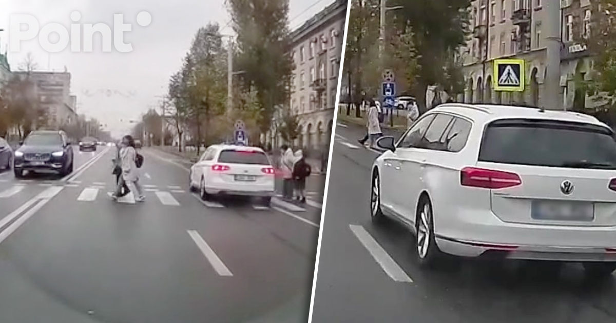 Un șofer, la un pas de a lovi mai multe persoane pe o zebră din centrul Capitalei.
