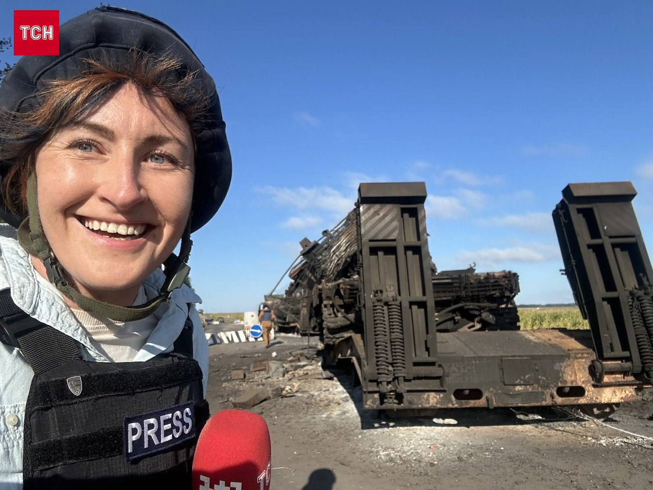 Un post de televiziune ucrainean a realizat un reportaj din Sudja în regiunea Kursk.