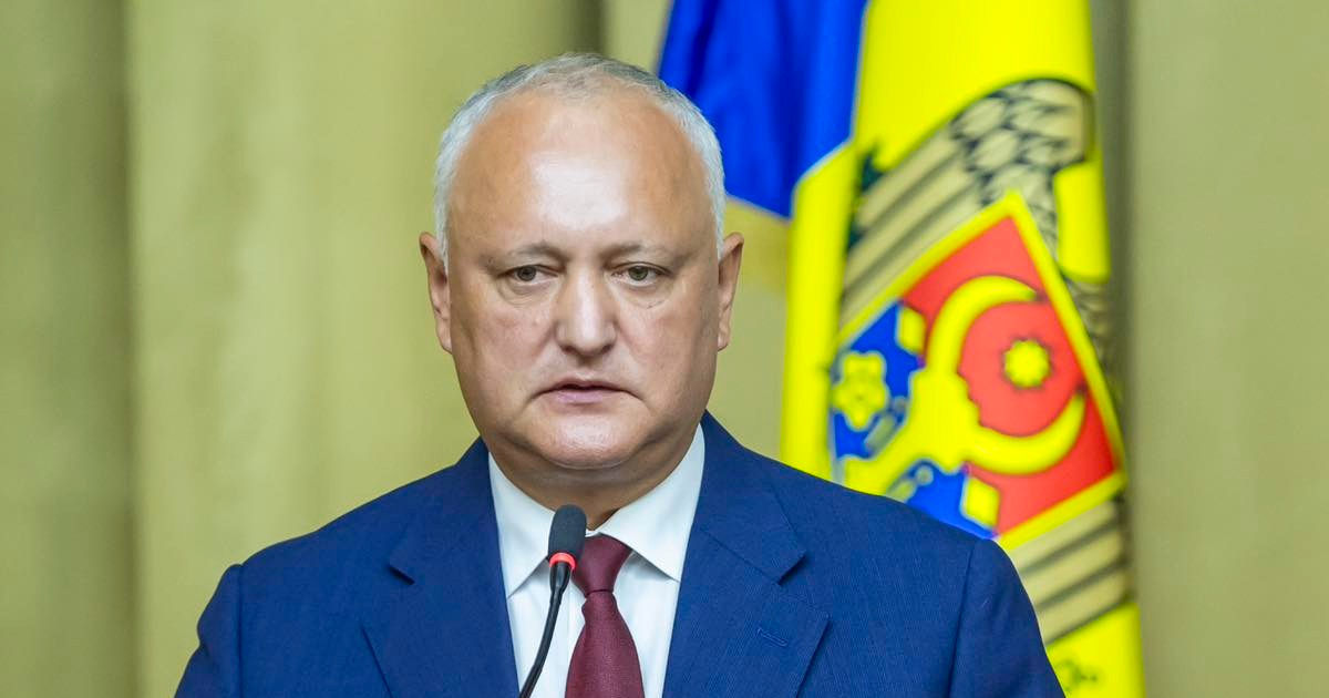 Dodon: Sandu s-a dus astăzi la Kiev pentru a-l sprijini pe Zelenski în război.
