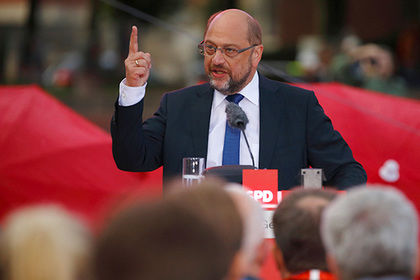 Лидер «Социал-демократической партии Германии» (СДПГ), кандидат в канцлеры Мартин Шульц. 