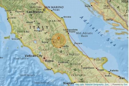 Un cutremur cu magnitudinea de 4,2 s-a produs sâmbătă în centrul Italiei. 
