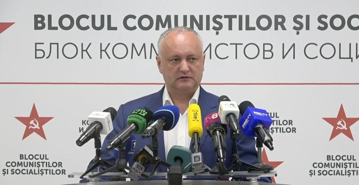 Лидер ПСРМ Игорь Додон. 