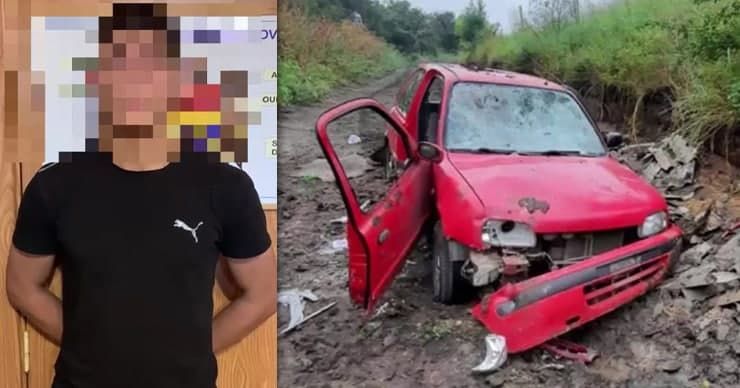 В столице трое молодых людей угнали и подожгли автомобиль.