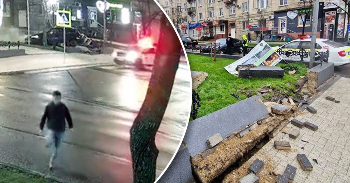 В центре Кишинева водитель устроил "голливудское" бегство от полиции.