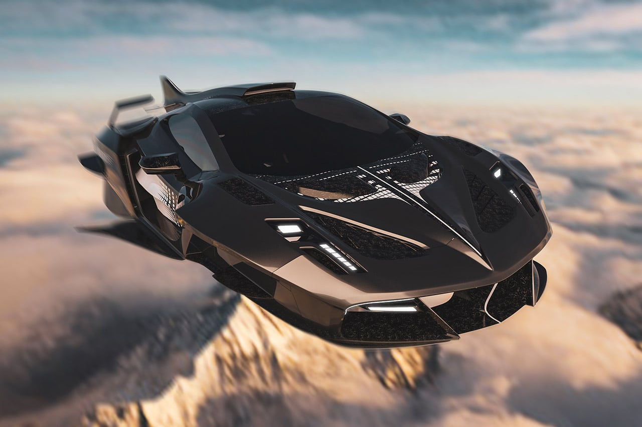 Компания Mansory показала футуристический концепт летающего гиперкара.