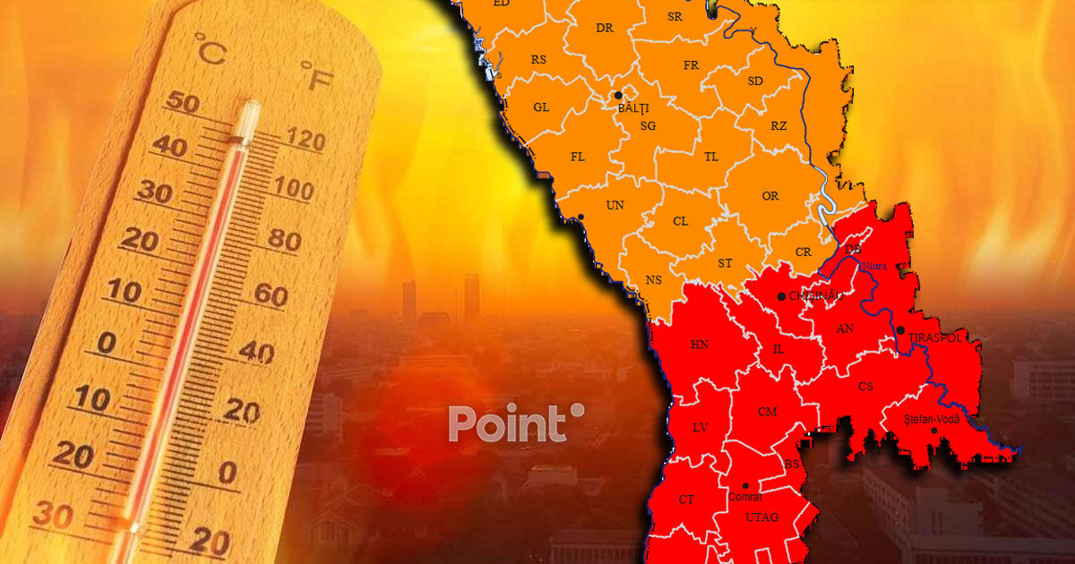 Val de căldură extremă în sudul R. Moldova: Se așteaptă temperaturi de până la +41°C.