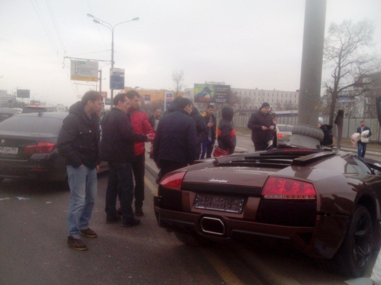 В Москве разбился принадлежавший бойцу MMA Яндиеву Lamborghini