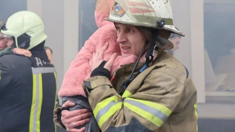 Детский сад попал под удар при обстреле Харькова: дети были в убежище.
