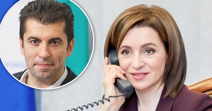 Глава государства Майя Санду обсудила с премьер-министром Болгарии Кириллом Петковым программу реформ. Коллаж Point.md.