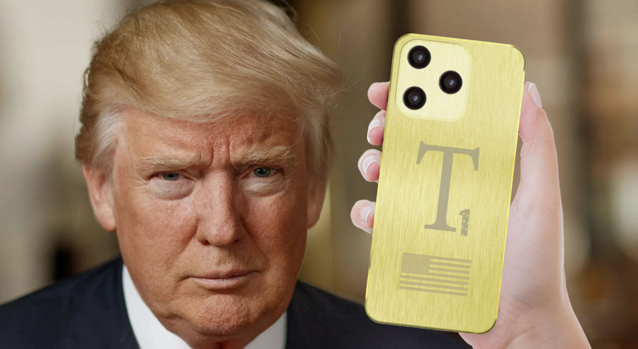 Не изготовлен в США: "золотой" смартфон Трампа оказался переделанной моделью из Китая.