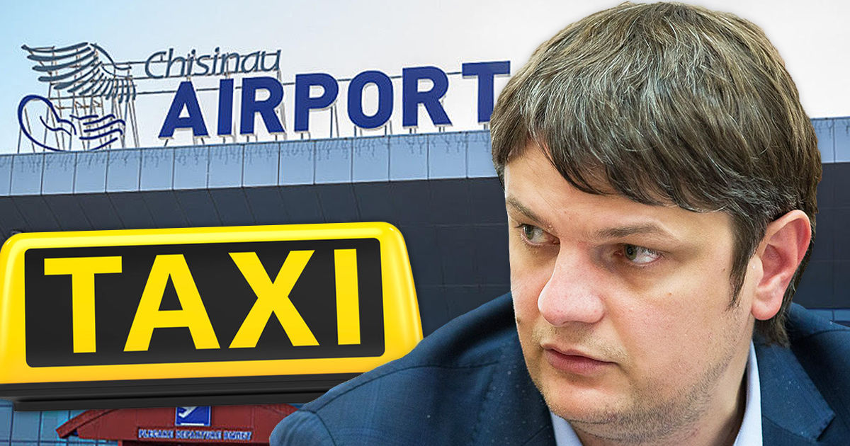 Спыну: Все операторы такси смогут забирать пассажиров из аэропорта. Коллаж: Point.md