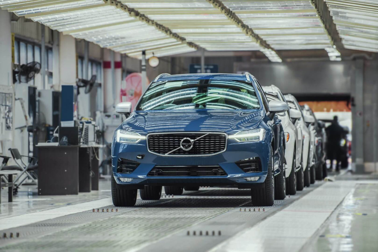 Основной завод Volvo Cars в Швеции приостанавливает производство.