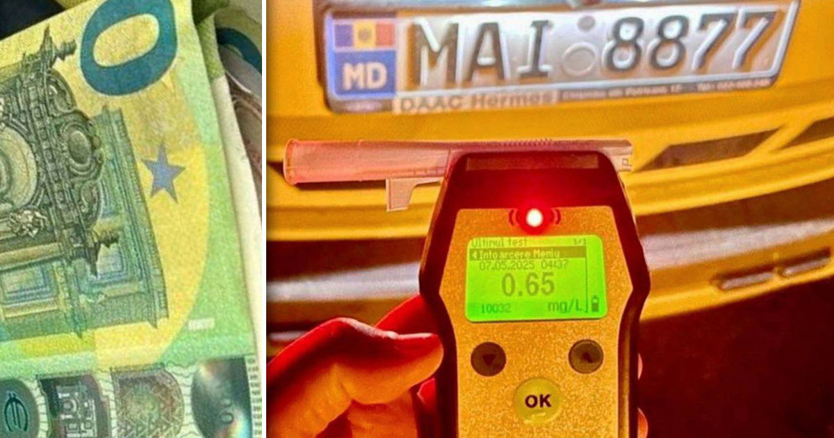 Un șofer beat a încercat să mituiască polițiștii.