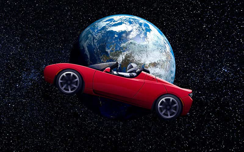 Электрокар Tesla за четыре года в космосе преодолел 3 млрд км.