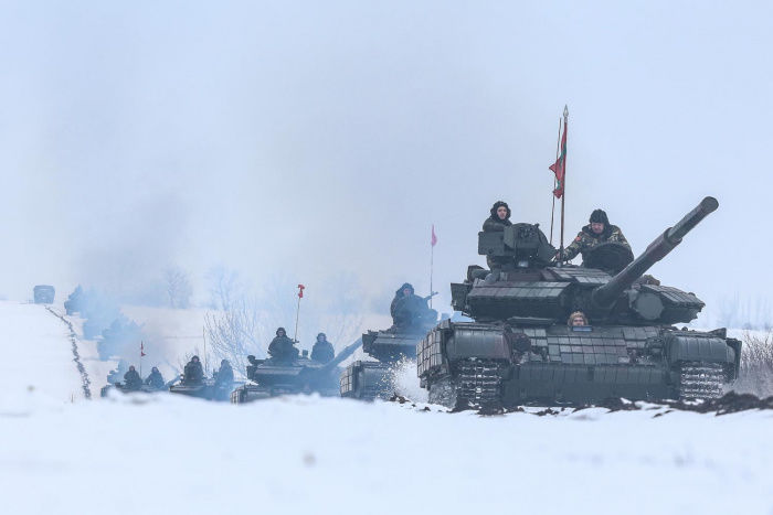 Exerciţiile militare ale trupelor ruse de ocupație și a celor separatiste. Foto: deschide.md