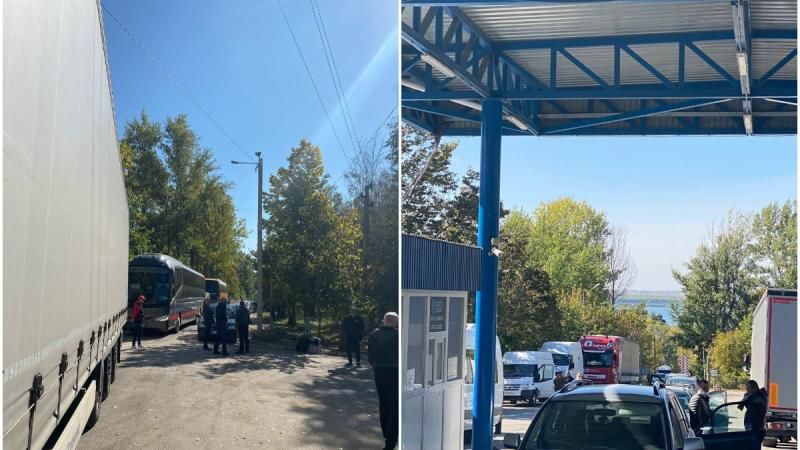 На КПП Костешты-Стынка правоохранители вбивают данные вручную.